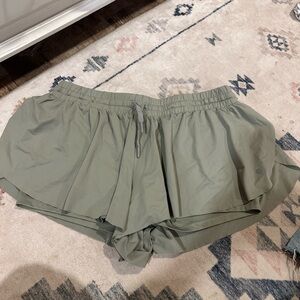 Olive Green Women's Shorts